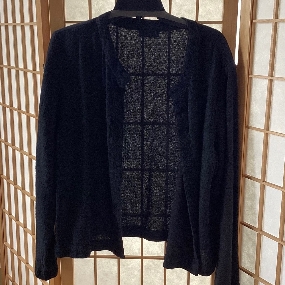 CP Shades black linen & cotton jacket, Size M